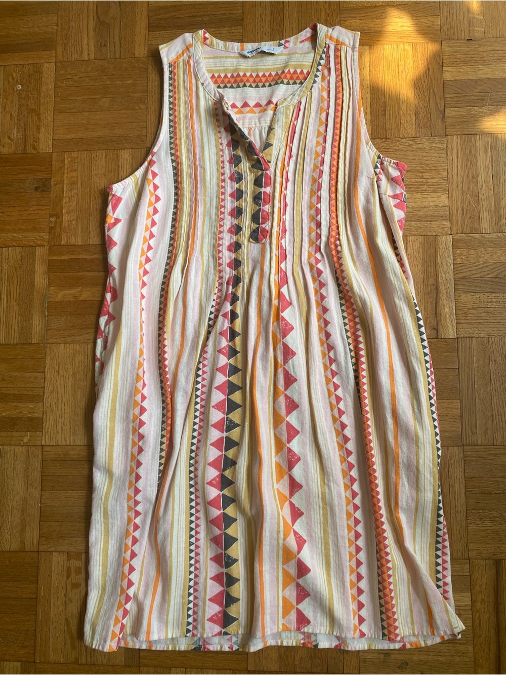 Southwestern Aztec Geometric Pocket Dress Sleeveless Sonoma Small